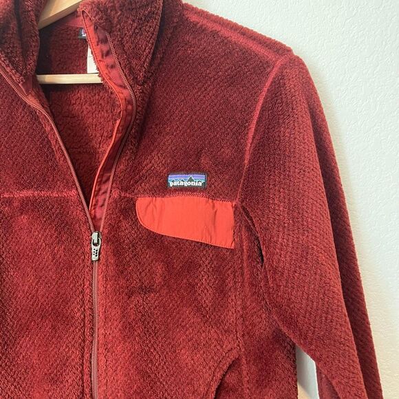 Patagonia Dark Ruby Goji Berry X-Dye Full-Zip Re-Tool Jacket Women’s Size Small - Picture 3 of 6